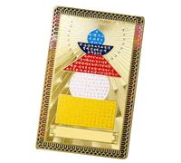 Tarjeta De La Suerte Del Dios De La Riqueza, Tarjeta De Oro Para Amigo De La Familia, Tarjeta Del Dios Chino De La Riqueza | Tarjeta De Dios De Colección De Tarjetas De Oro Chinas Tradición