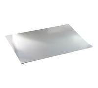 Tarjeta de lámina metálica, A2, 42 x 60 cm, 280 g, plata, 10 hojas