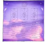 Tarjeta de lectura, mantel de astrología, mantel cuadrado para altares, tarjetas de adivinaciones, mantel de brujería, tela de cubierta duradera, tarjeta de lectura, tarots, mantel espiritual