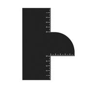 Tarjeta de mejora | Herramienta de modelado de línea capilar | Guía de corte reutilizable con indicadores de medición para aseo, principiantes, niños y hombres