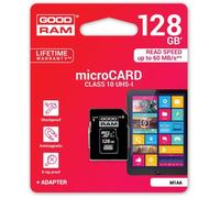 Tarjeta de Memoria 128GB UHS-I MicroSD + Adaptador SD (CLASS 10) - GOODRAM