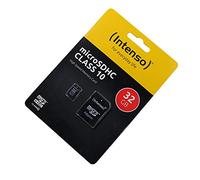 Tarjeta de Memoria 32GB Compatible con HP Slate 7 Plus 4200eg, microSDHC, Clase 10, HighSpeed, con Adaptador SD