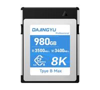 Tarjeta de memoria CFexpress 4.0 tipo B de 980 GB, 3500 MB/s, escritura de 3400 MB/s, lectura para video RAW de 8K/4K, a prueba de golpes y resistente a la intemperie, compatible con cámaras Nikon