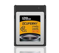 Tarjeta de memoria CFexpress tipo B de 128 G, hasta 1700 MB/s de lectura de 1480 MB/s, grabación de video sin procesar 4K/8K para transferencia rápida y gran almacenamiento para Nikon Z6/Z7/Z9/D6