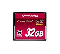 Tarjeta de memoria CompactFlash Transcend de 32 GB con capacidad de 800x (TS32GCF800)