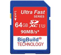 Tarjeta de memoria de 64 GB y 90 MB/s para cámara Nikon COOLPIX P1000, clase 10 SDXC
