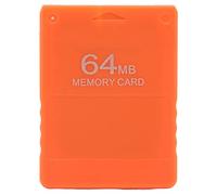 Tarjeta de Memoria de 64 MB, para Tarjeta de Memoria de Juego Eficiente de Alta Velocidad PS2, Compatible con FMCB1.966 Y Todos Juegos, Compatible con Todas Las Versiones de para PS2.(Naranja)