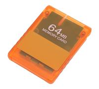 Tarjeta de Memoria de Consola V1.966, Mejora la Experiencia de Juego con Herramientas y Emuladores, Amplia Compatibilidad (con Estuche Transparente) (Naranja Transparente)