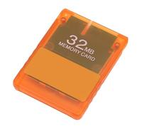 Tarjeta de Memoria de Consola V1.966, Mejora la Experiencia de Juego con Herramientas y Emuladores, Amplia Compatibilidad (con Estuche Transparente) (Naranja Transparente)