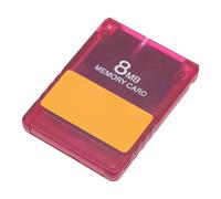 Tarjeta de Memoria de Consola V1.966, Mejora la Experiencia de Juego con Herramientas y Emuladores, Amplia Compatibilidad (con Estuche Transparente) (Rojo Transparente)