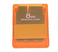 Tarjeta de Memoria de Consola V1.966, Mejora la Experiencia de Juego con Herramientas y Emuladores, Amplia Compatibilidad (con Estuche Transparente) (Naranja Transparente)