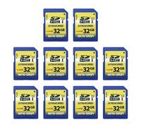 Tarjeta de memoria flash SDHC INLAND de 32 GB Clase 10, tama o est ndar, USH-I U1, c mara de seguimiento de Micro Center (paquete de 10)