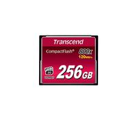 Tarjeta de memoria flash - Transcend - 256 Go - 800x - CompactFlash - Negro