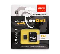 Tarjeta de Memoria IMRO 128GB Original Micro SD Clase 10 UHS I + Adaptador SD