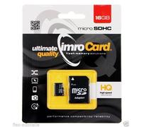 Tarjeta De Memoria ImroCard 16GB UHS-I Micro SDHC Con Adaptador Clase 10 ADP