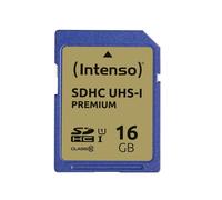 Tarjeta de memoria Intenso 3421470 16 GB SDHC Clase 10 UHS-I U1 90 MB/s azul