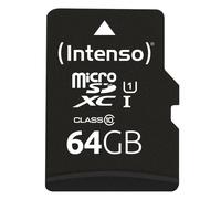Tarjeta de memoria Intenso 3424490 64 GB MicroSD UHS-I Clase 10 U1 resistente
