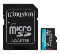 Tarjeta de Memoria Kingston CANVAS Go! Plus 64GB microSD XC con Adaptador/ Clase 10/ 200MBs