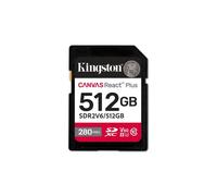 Kingston Canvas React Plus V60 SD 512GB SDXC UHS-II 280R/150W U3 V60 for Full HD/4K