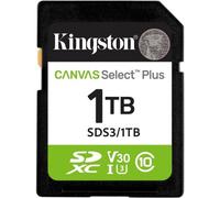 Tarjeta SD Kingston Canvas Select Plus Gen3 1 TB 150 MB/s UHS-I U3 V30