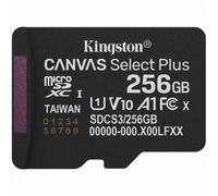 Tarjeta de Memoria Kingston CANVAS Select Plus 256GB microSD XC/ Clase 10/ 150MBs