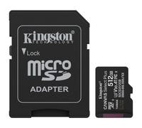 Tarjeta de Memoria Kingston CANVAS Select Plus 512GB microSD XC con Adaptador/ Clase 10/ 150MBs