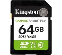 Tarjeta memoria sdxc 64gb kingston canvas select plus uhs - i clase 10