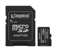 Kingston Technology 512GB microSDXC Canvas Select Plus Gen3 150MB/s A1 (Incluye adaptador de SD)