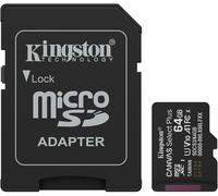 Kingston Canvas Select Plus Tarjeta de Memoria microSD 64GB microSDXC Gen3 100MB/s A1 Incluye Adaptador de SD - SDCS3/64GB