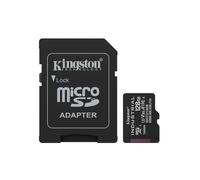 Tarjeta de memoria Kingston microSDXC Industrial 128GB UHS-I Clase 10 pSLC + adaptador SD