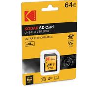 Tarjeta De Memoria Kodak SD 64GB UHS-I U3 V30 Ultra EKMSD64GXC10HPRK