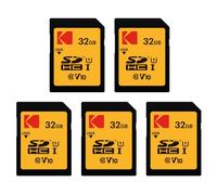 Tarjeta de memoria Kodak SDHC 32GB Pack 5x Alta velocidad 90MB/s Protección escritura