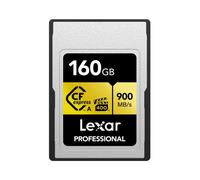 Tarjeta de memoria Lexar 160 GB Professional CFexpress tipo A Gold Series Hasta 900 MB/s Lectura de vνdeo 8K con calidad cinematogrαfica Clasific