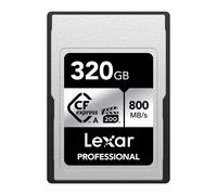 Tarjeta de memoria Lexar 320 GB Professional CFexpress tipo A serie SILVER compatible con cαmaras Sony con ranura para tarjeta tipo A hasta 800/7