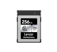 Tarjeta de memoria Lexar CFexpress profesional tipo B serie Silver de 256 GB para fot grafos y vide grafos. V deo 8K de hasta 1750/1300 MB/s (LCX
