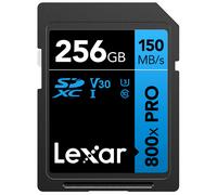 Tarjeta de memoria Lexar de 256 GB de alto rendimiento 800x PRO SDXC UHS-I C10 U3 V30, video 4K UHD de hasta 150 MB/s de lectura para c maras com