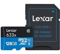 Tarjeta de Memoria Lexar High-Performance microSDHC/microSDXC 633x UHS-I 128Gb