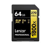 Tarjeta de Memoria Lexar Profesional 1800x, Modelo LSD1800064GBNNNG, para Un