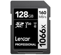 Tarjeta de memoria Lexar Professional SDXC 1066x de 128 GB, UHS-I C10 U3 V30, video Full HD y 4K de hasta 160 MB/s de lectura para c maras DSLR y