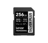 Tarjeta de memoria Lexar tarjeta sd silver plus uhs-1 256go v30 r205/w150