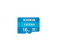 Tarjeta de memoria Micro SD Kioxia Exceria de 16 GB con adaptador (100 MB/s), color azul