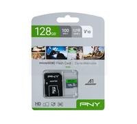 PNY Elite Memoria Flash 128 GB MicroSDXC Clase 10 UHS-I - Tarjeta de Memoria (128 GB, MicroSDXC, Clase 10, UHS-I, Class 1 (U1), V10), Verde/Gris