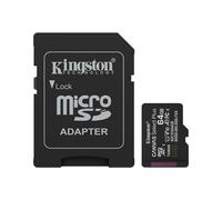 Tarjeta de Memoria Micro SDXC Kingston Canvas Select Plus 64GB con Adaptador SD