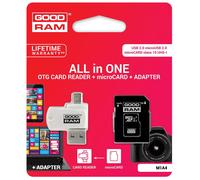 GOODRAM Microsd 16GB Card Class 10 + Adpter + Card Reader - Blister