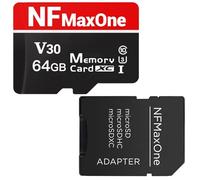 Tarjeta de Memoria MicroSD de 64 GB con Adaptador SD SDXC - Memoria de 64 GB Compatible con Video UHD, Cámara 4K, Gopro, Samsung, Nintendo DS, Dron, Tableta, Teléfono - Velocidad hasta 100 Mbs C10