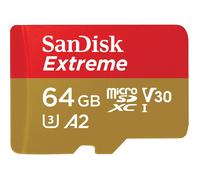 Tarjeta de memoria microSD Extreme de 64 GB de SanDisk (2022) velocidad de lectura/escritura de 170 MB/s y 80 MB/s, A2 C10 V30 UHS-I U3