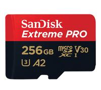 Tarjeta de memoria microSD Extreme PRO de 256 GB de SanDisk (2022) 200 MB/s y 140 MB/s de velocidad de lectura/escritura, A2 C10 V30 UHS-I U3