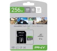 Tarjeta de Memoria MicroSDXC 256GB (Clase 10) + Adaptador - PNY