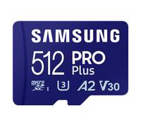 Tarjeta de memoria microSDXC Samsung PRO Plus (2023) de 512 GB Velocidad de lectura de hasta 180 MB/s