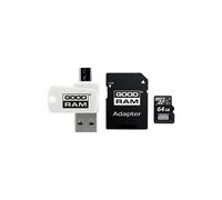 Tarjeta de Memoria microSDXC UHS-I - GOODRAM M1A4 Todo en Uno - 64 GB - Velocidad de lectura hasta 60 MB/s
